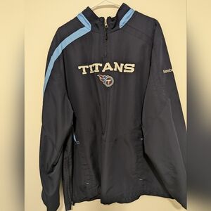 Reebok Tennessee Titans NFL On Field Quarter Zip Pullover Men’s XL